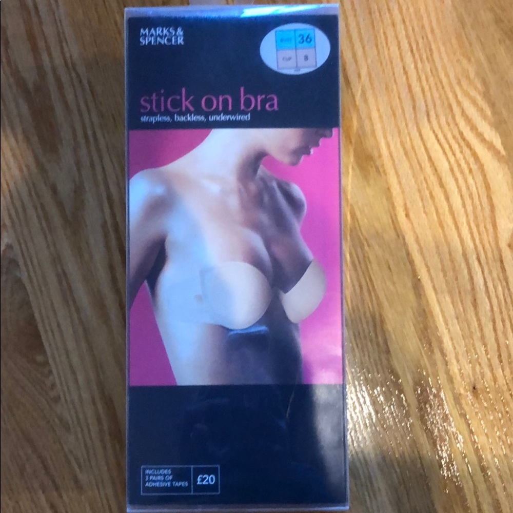NEW in Box!! 36B stick on bra